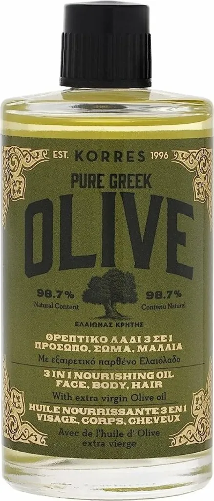Huile Sèche Korres Olive Pure 100ml (W) - Soin Hydratant Naturel Intense