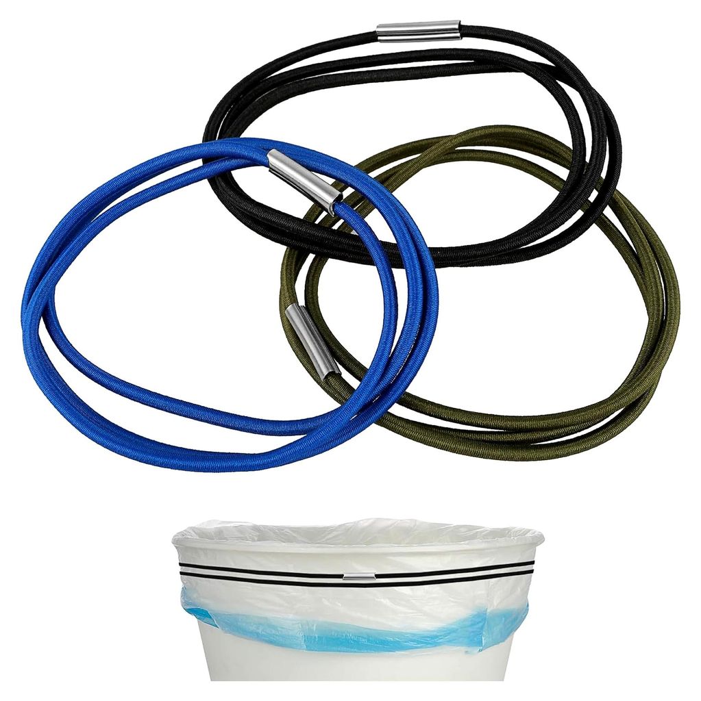 3 Stück Gummibänder Set für Mülleimer