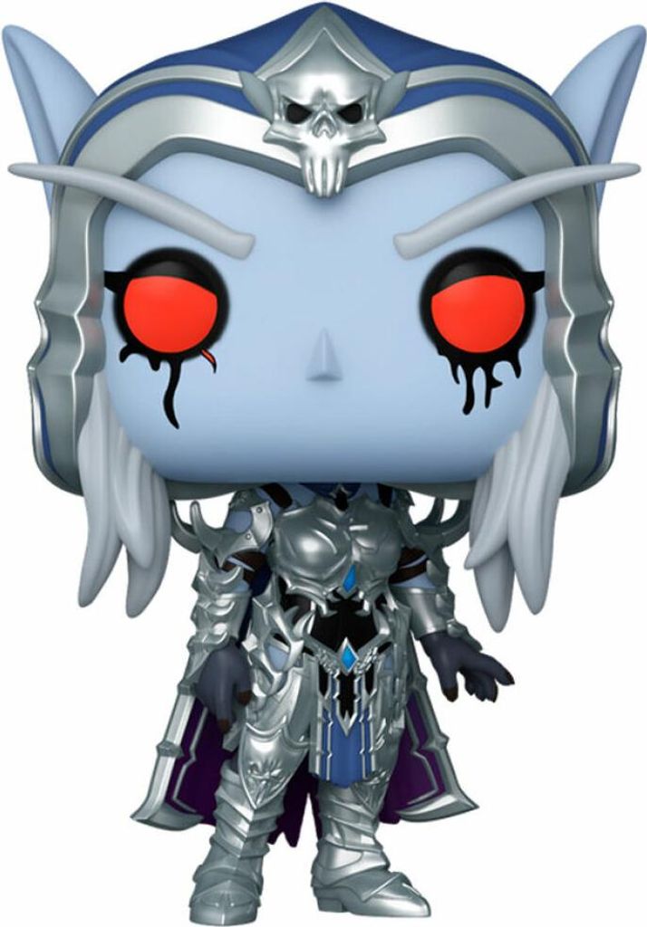A Funko Pop vinyl figure of Sylvanas from World of Warcraft.
