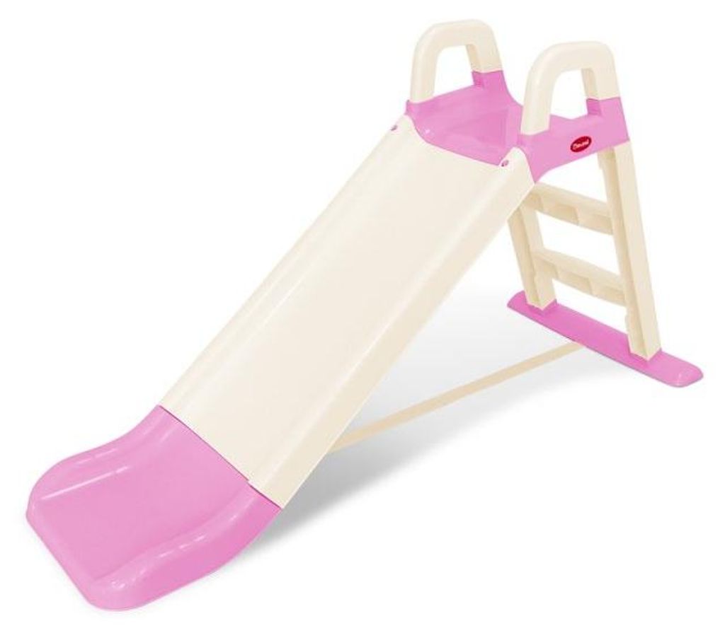 Doloni Kunststoffrutsche - rosa und beige Produktbild 