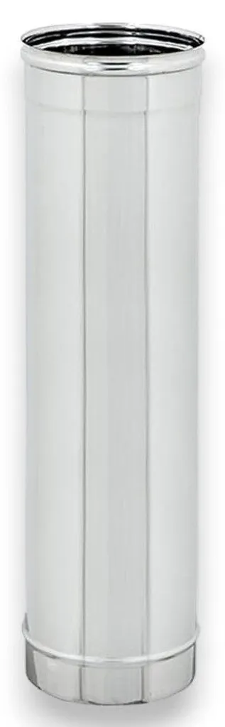 Tuyau de poêle à bois en inox 304, conduit de fumée 100cm diamètre 10cm