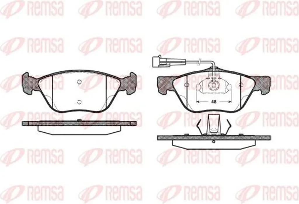 Plaquettes de frein pour Alfa 145 et Fiat Multipla REMSA 0589.02