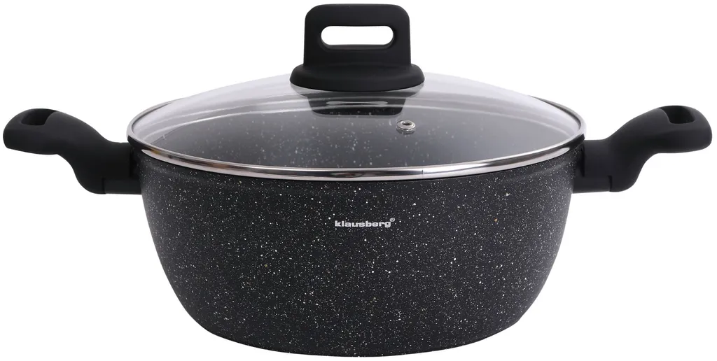 Marmite induction en marbre 24cm 3,7L Klausberg KB7671 haute qualité