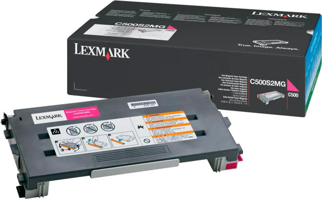 Cartouche toner Lexmark C500 magenta originale pour éviter les bavures