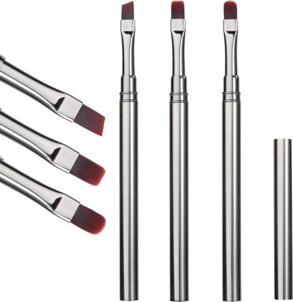 Professionelle Gelnägel mit Design und Liner, 3-teilig