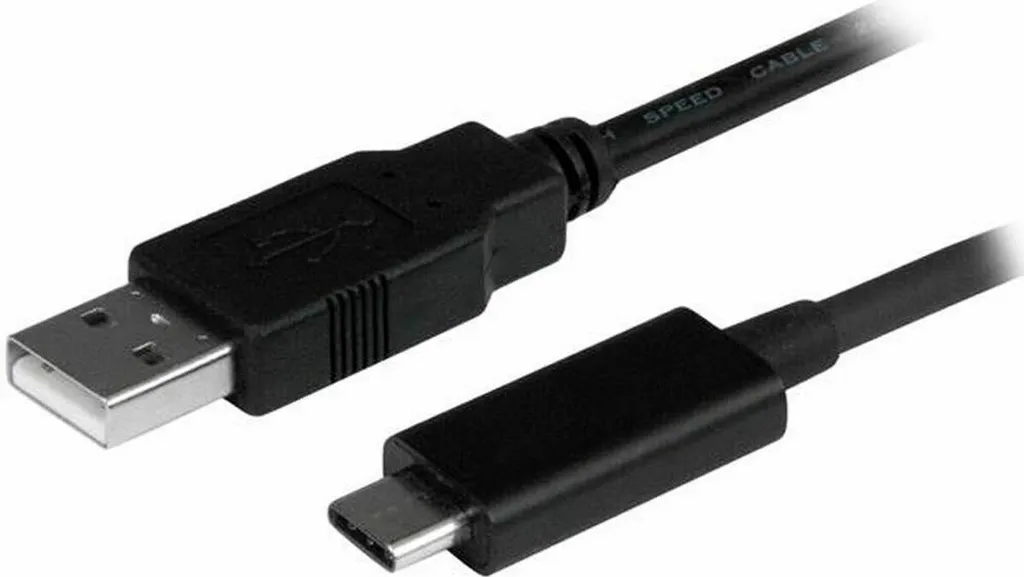 Cavo USB A contro USB C Startech USB2AC1M USB C Noir