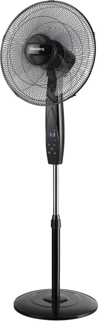 Klausberg KB-7718 Ventilateur sur Pied Noir avec Télécommande LCD