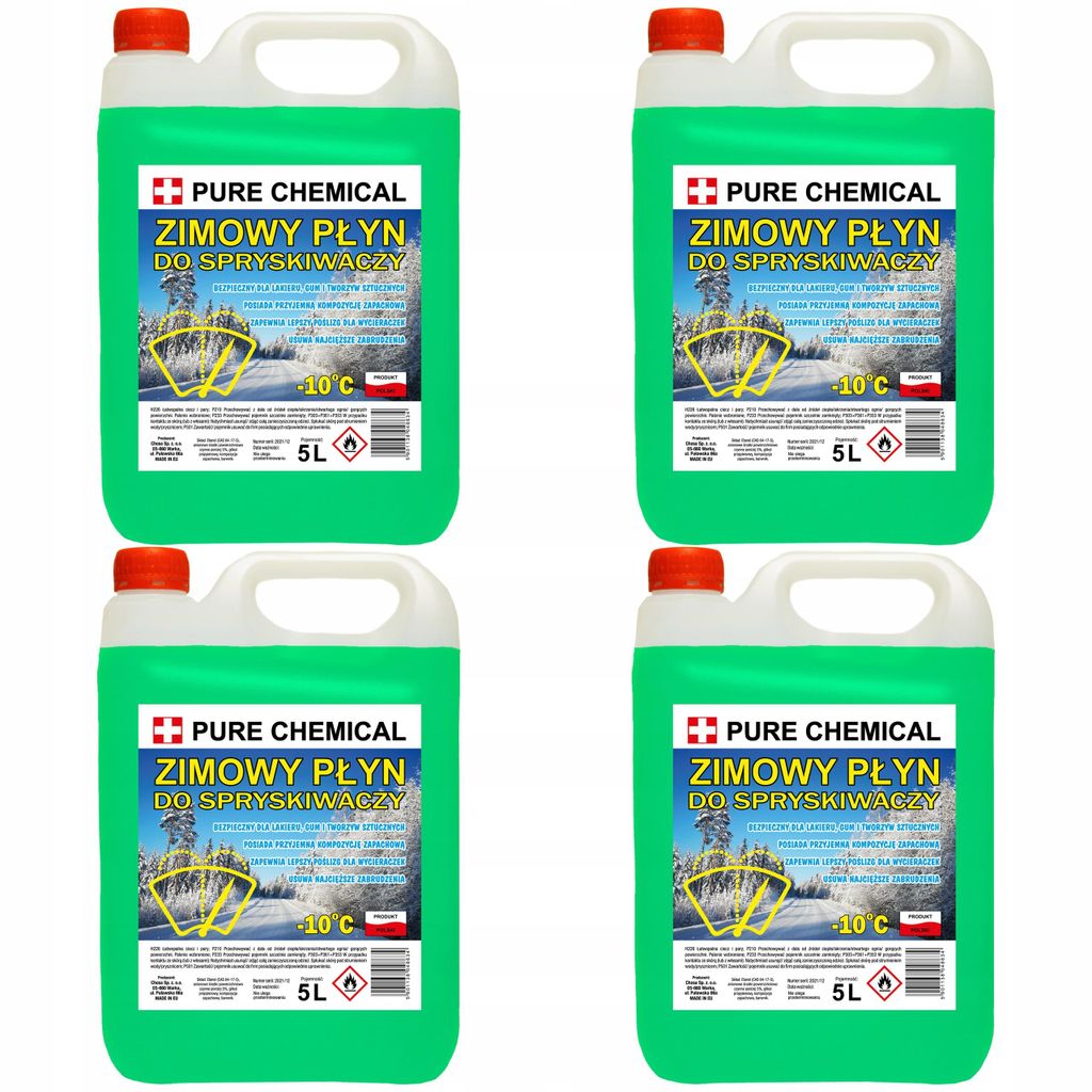Winter-Scheibenwaschflüssigkeit, Kiefernduft, 20 l (4 x 5 l)