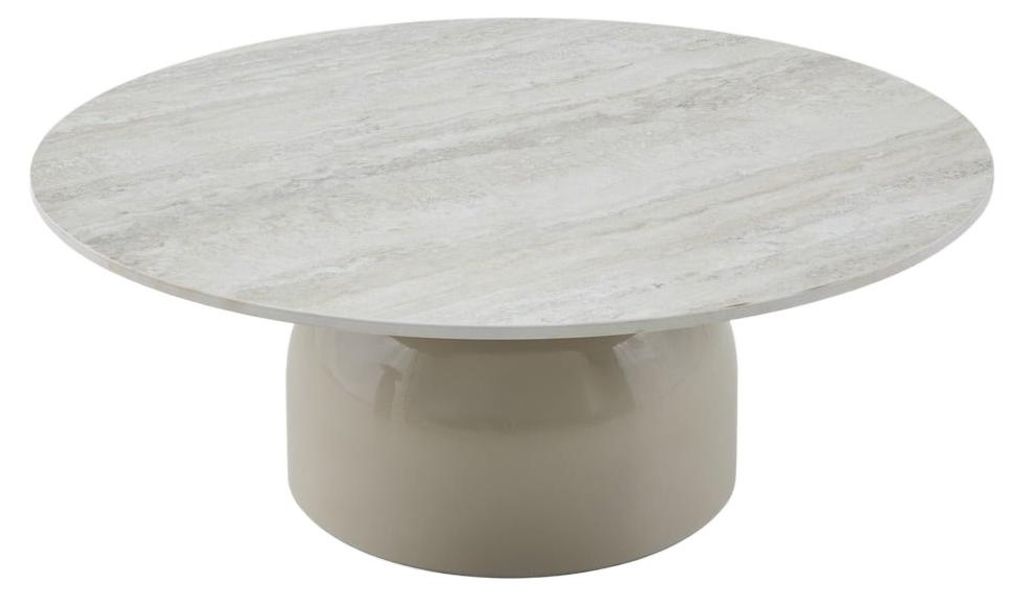 HOMLA Beistelltisch MESITA, beige, 80 x 32 cm Produktbild 