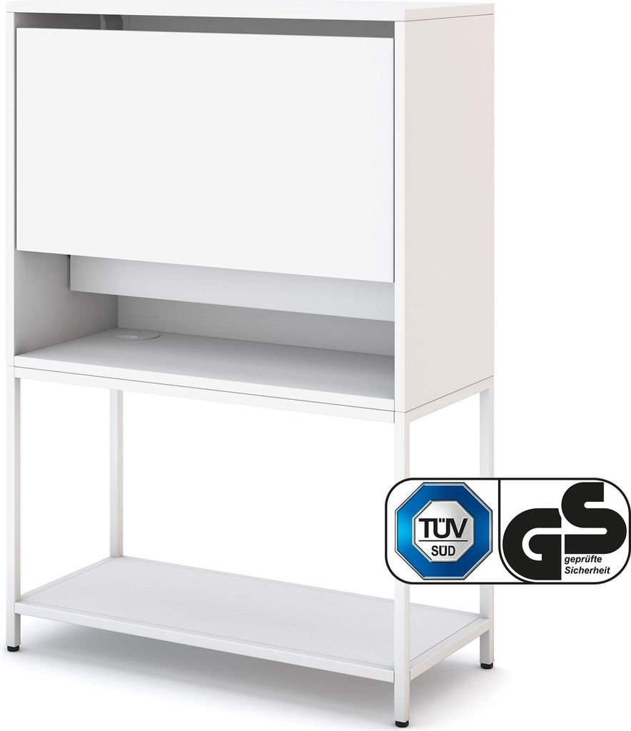 ASSMANN Sekretär Cubas Basic Weiß, 74x80cm, Produktbild 