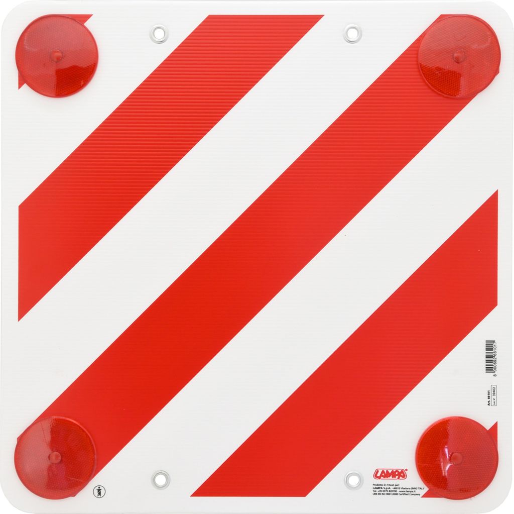 Warnschild 50 x 50cm (Kunststoff) Produktbild 