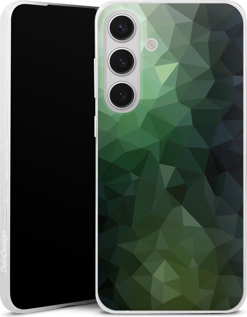 DeinDesign Slim Hülle für Samsung Galaxy S25+ Silikon Case Ultra Dünn Handyhülle Geometric Mosaik Tarnmuster