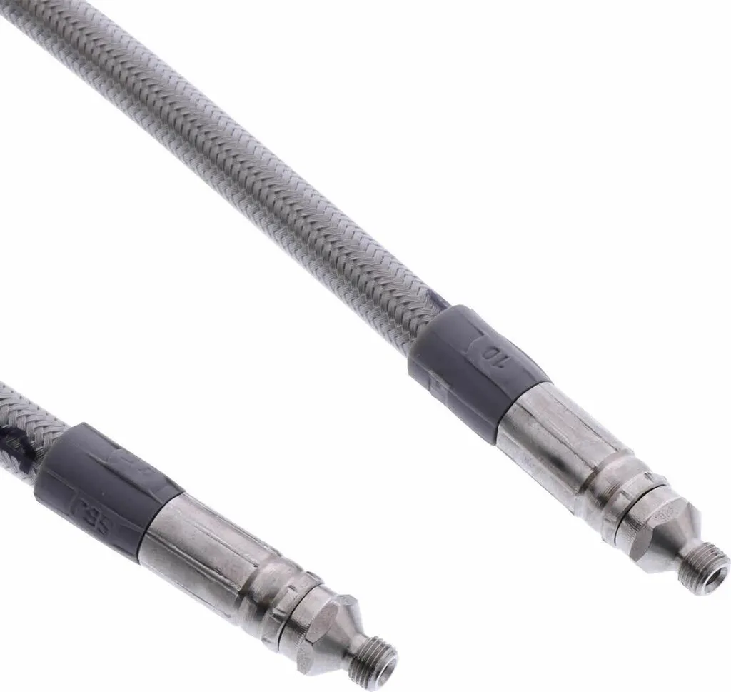 Tubo freno aeronautico STAHLFLEX 24cm trasparente
