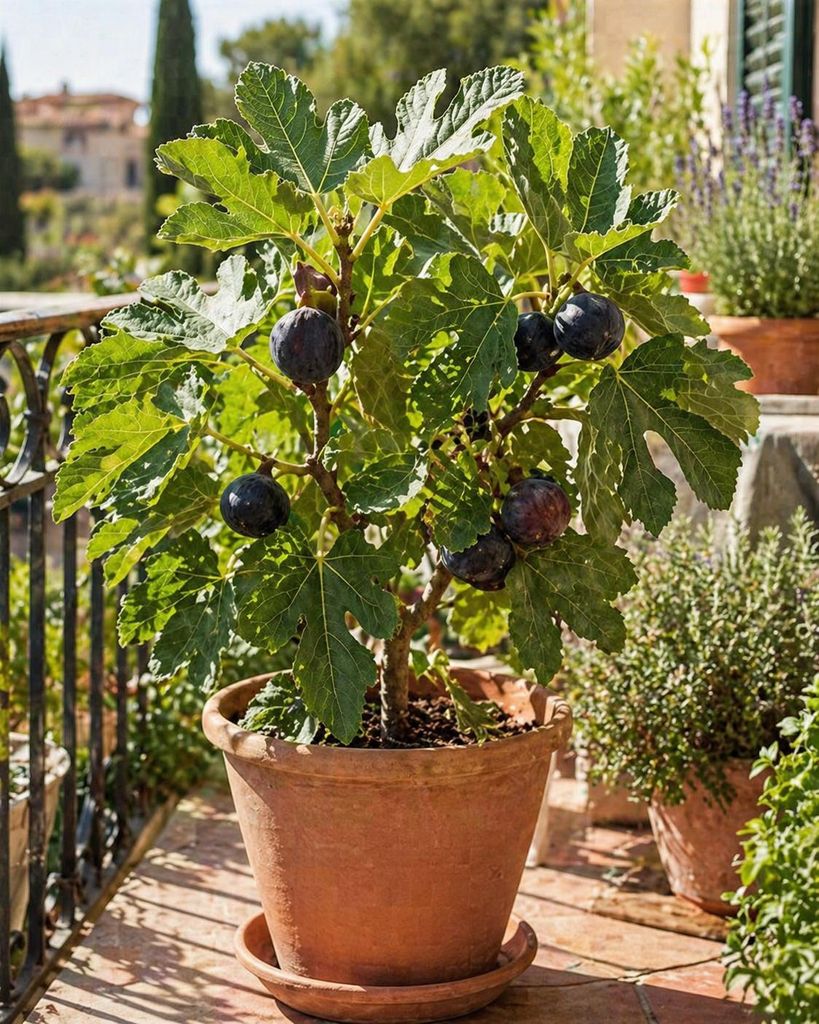 Feigenbaum ‘Noire de Caromb’ 70–100 cm – winterharte schwarze Feige, Ficus carica, mediterraner Obstbaum für Garten & Balkon