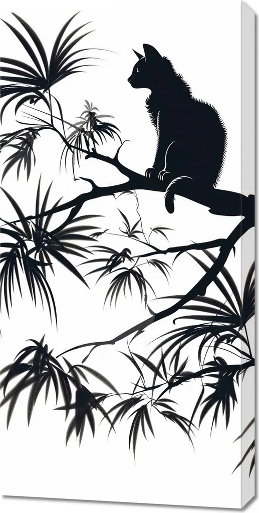 Quadro 50x100 Su un Ramo - Decorazione Parete Moderna Shabby Chic