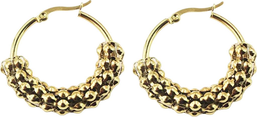 Aloise Ohrringe in Gold – Trendiger Schmuck für empfindliche Haut KP28375