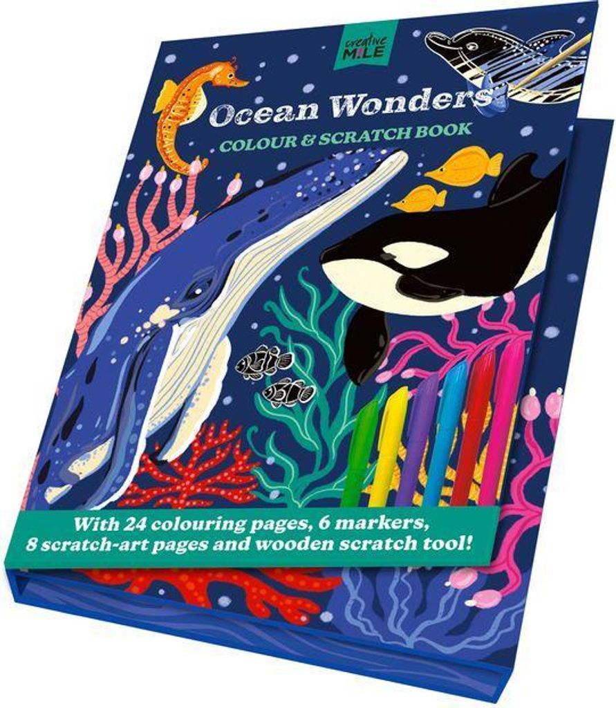 Ozeanwunder Mal- und Kratzbuch