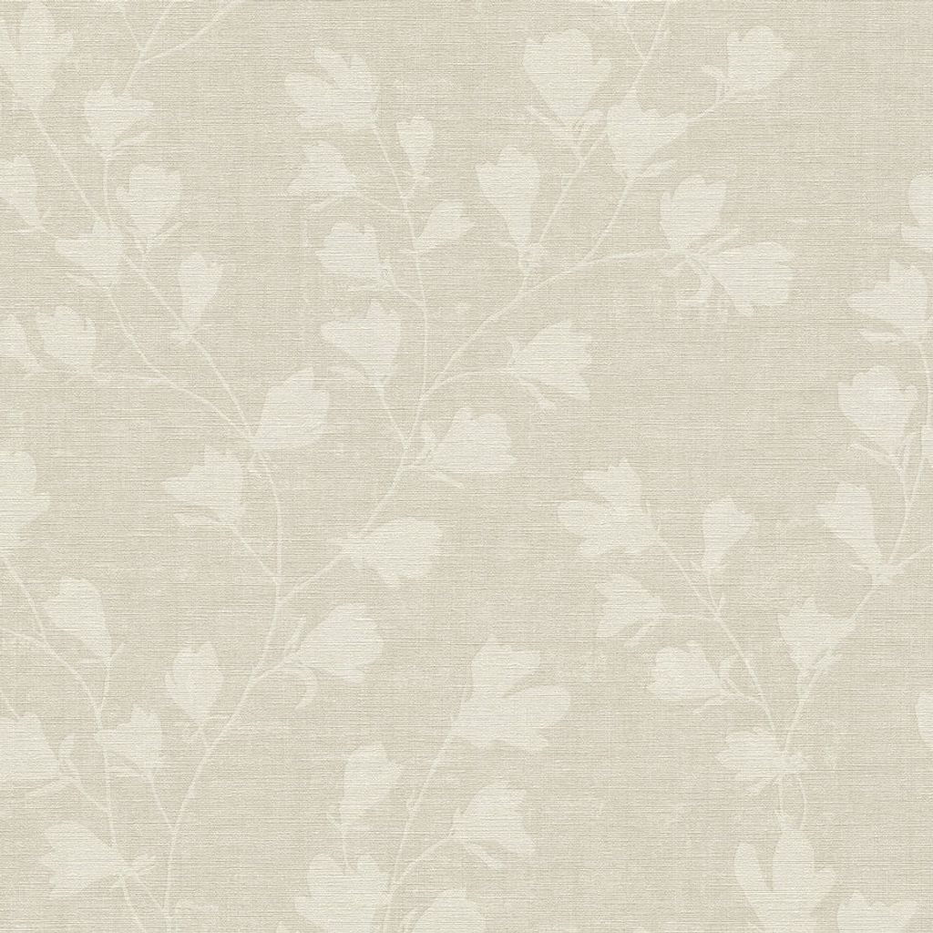 A.S. Creation | Nara | 387474 | Vliestapete | Blumenoptik | 10.05 x 0.53 m | Grau | Wohnzimmer | Flur | Büro | Küche | Wohnräume