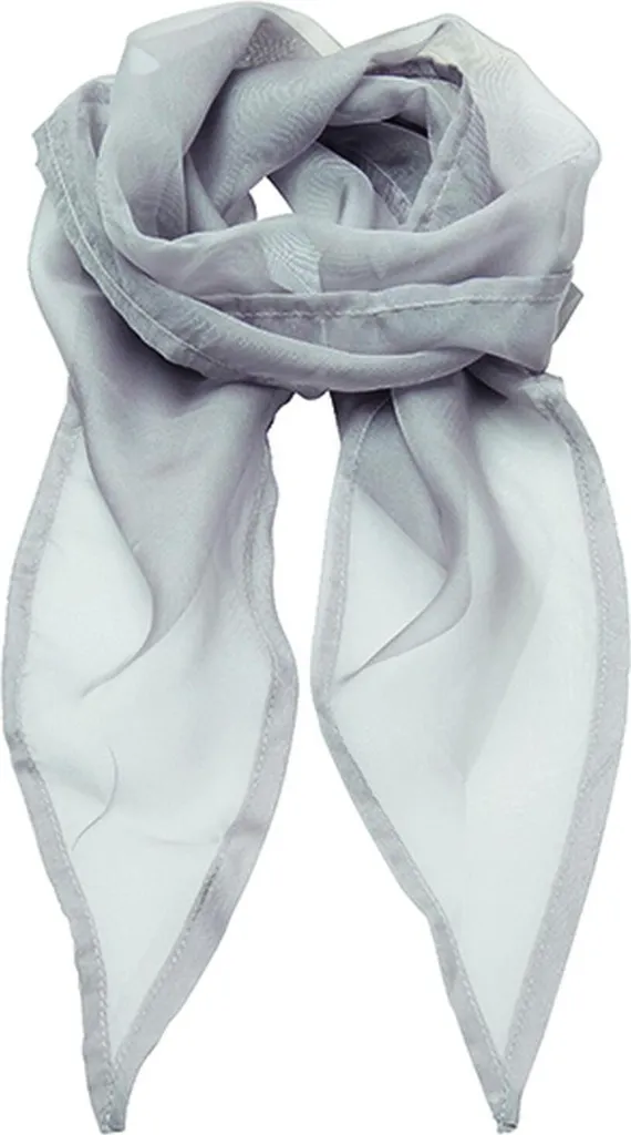 Premier Workwear PR740 | Sciarpa Sciarpa da donna in chiffon a colori - 98 x 16,5 cm - Colore: Argento (circa Pantone 428) - Dimensioni: 98 x 16,5 cm