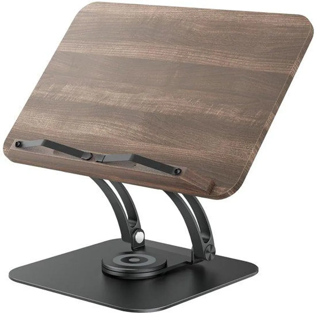 Porte-livres pivotant Bamboo Ergonomique - Support de lecture à 360°