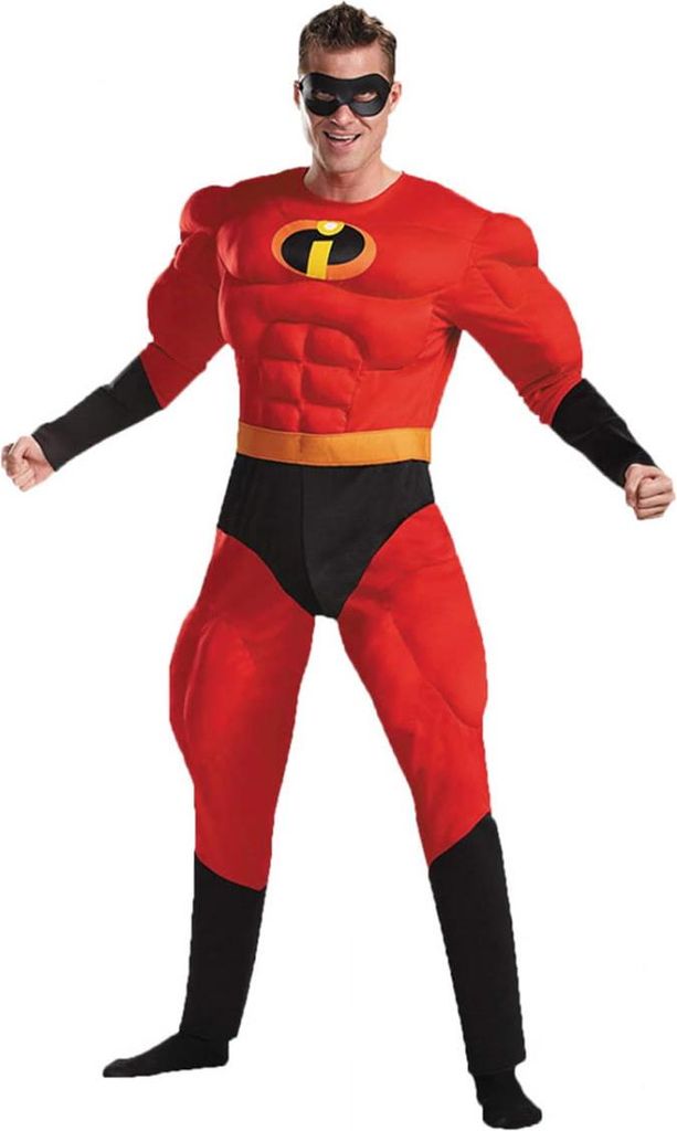 Mr. Incredible Muskel Kostüm für Herren an Comic Con & Produktbild 