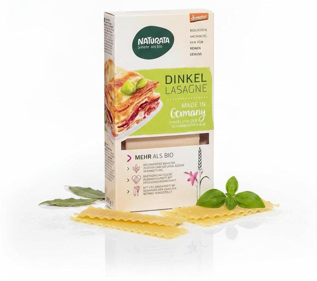 Naturata  Dinkel Lasagne Platten HELL ab 250g Produktbild 