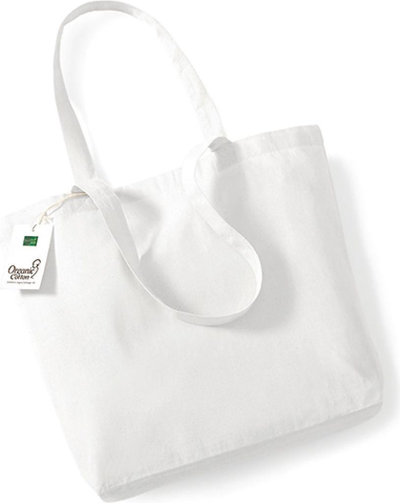 Westford Mill W180 | Organic Baumwolle Shopper 32 x 35 x 12 cm - Farbe: White - Größe: One Size