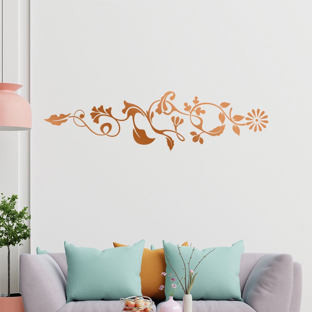 verschiedene Blätter - Pflanze - Kleeblatt Wandtattoo in 6 Größen - Wandaufkleber Wall Sticker - Dekoration, Küche, Wohnzimmer, Schlafzimmer, B...
