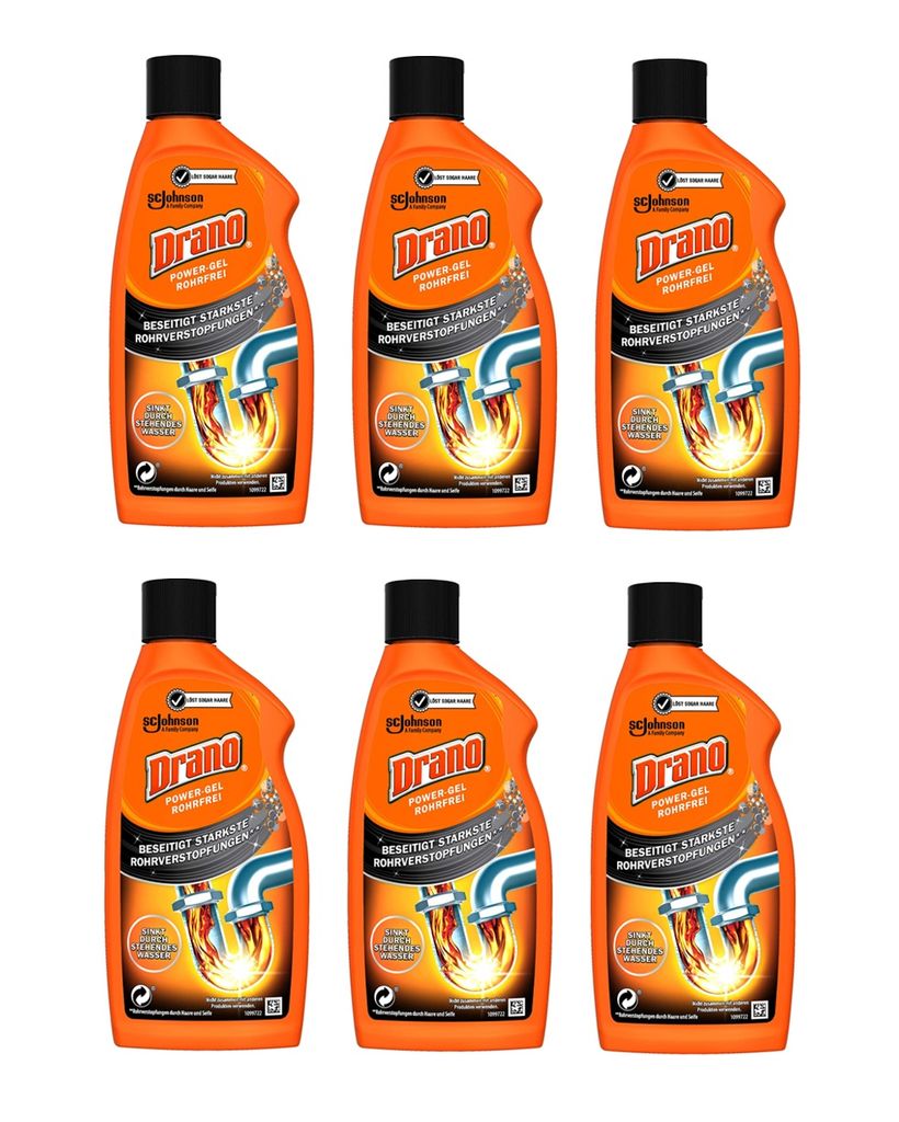 Drano, Rohrfrei Gel, Pfeifenreiniger, 500ml Produktbild 4