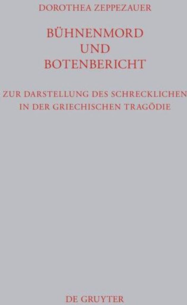 Bühnenmord und Botenbericht