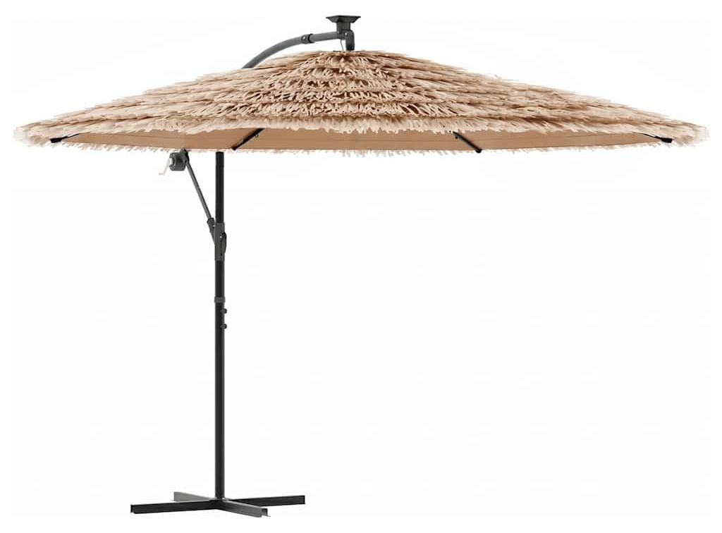 vidaXL Slnečník s oceľovou tyčou hnedý 290x290x238 cm Obrázok produktu 