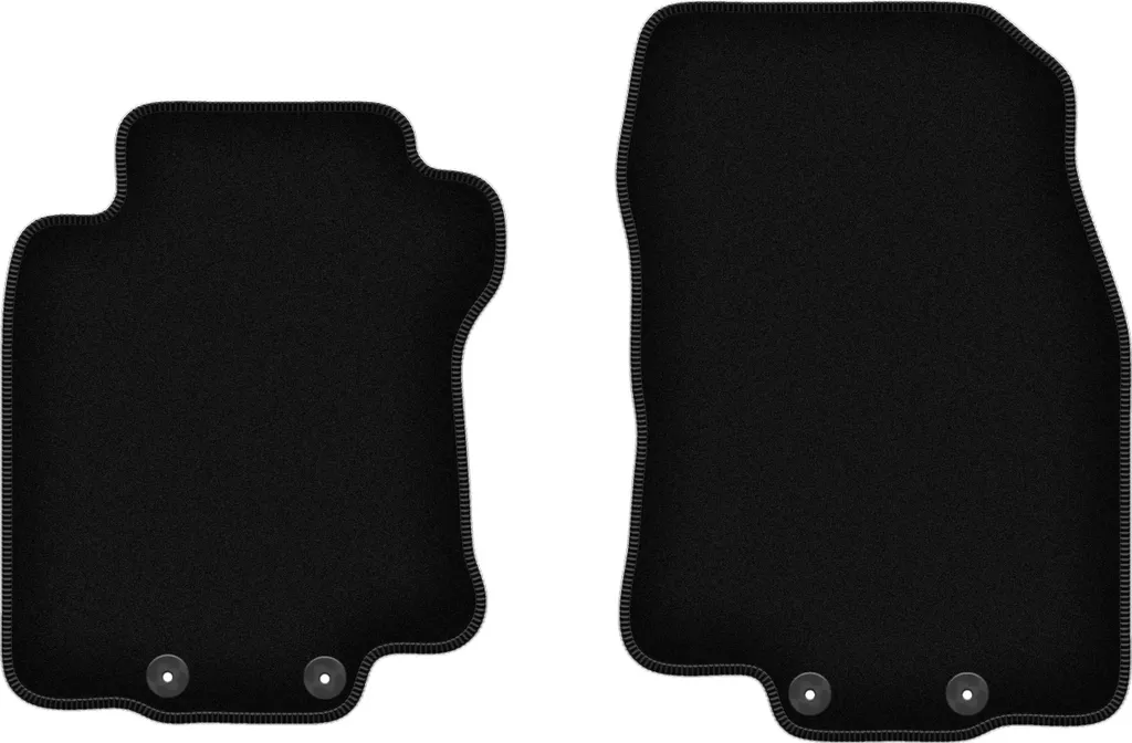 Wielganizator Tappetini anteriori in velluto per Renault Koleos II (2016-, SUV) neri, set 2 pz, con fissaggi