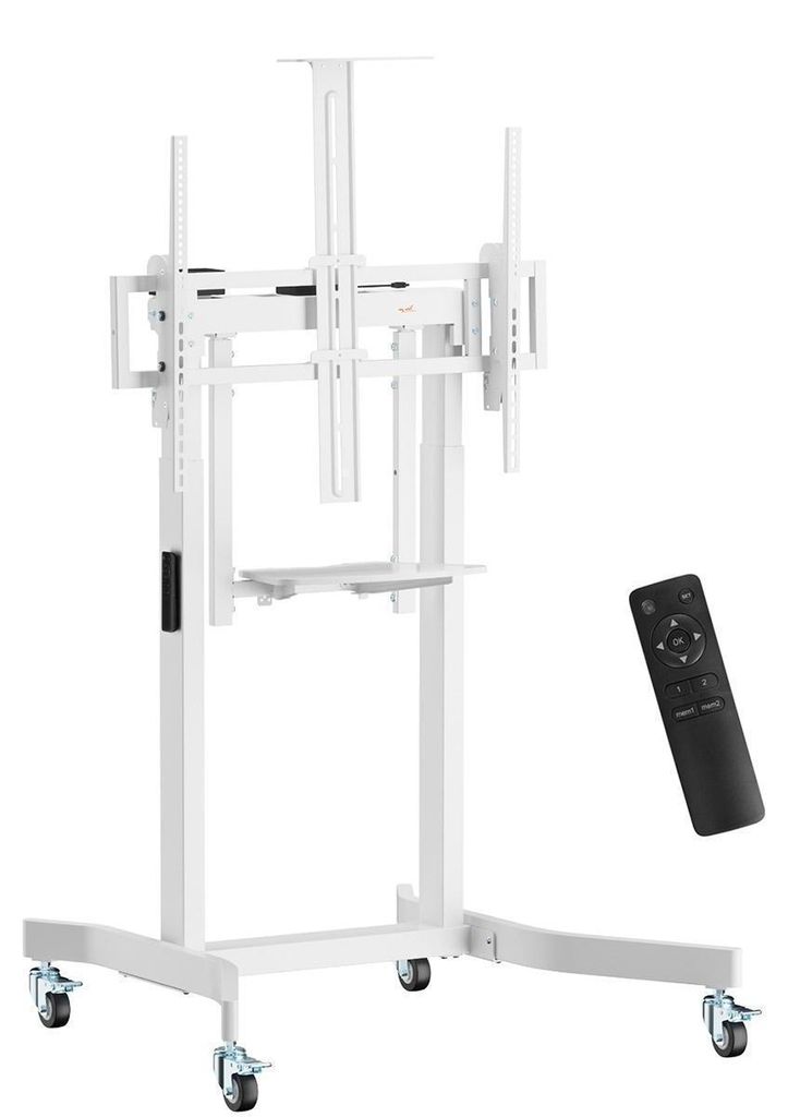 MyWall HP115L motorisierter Standfuß für Flachbildschirme 55-100 Zoll Weiß