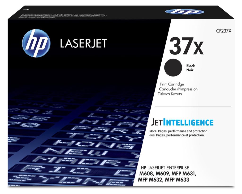 Čierna originálna tonerová kazeta HP 37X LaserJet s vysokou Obrázok produktu 