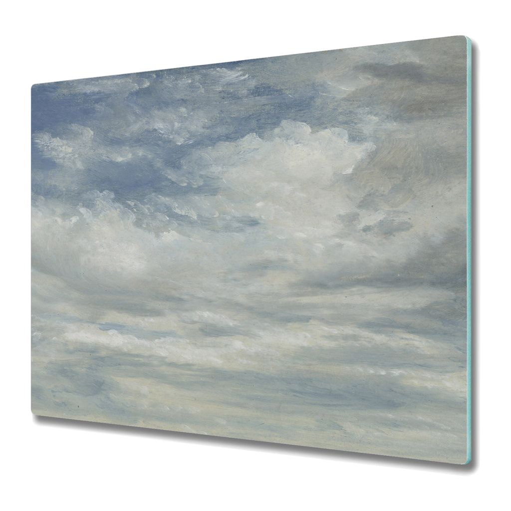 Küche Schneidebrett - Schneidebrett Glas - Herd Abdeckung - 60x52 - Blaue Wolken Himmel