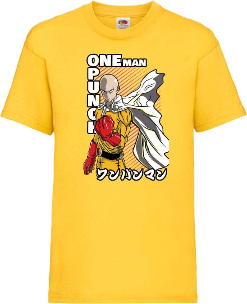Kinder T-Shirt Japan Animation Manga Anime Comics One manga Punch Anime Man Saitama 01 Var-010 One manga Punch Anime Man Saitama, 9-11 Jahr - 140 /...