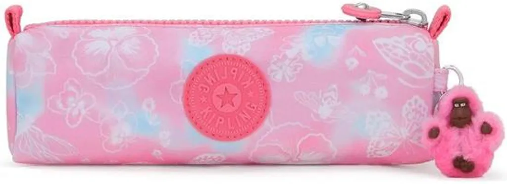 Trousse scolaire rose de taille moyenne avec fermeture éclair robuste