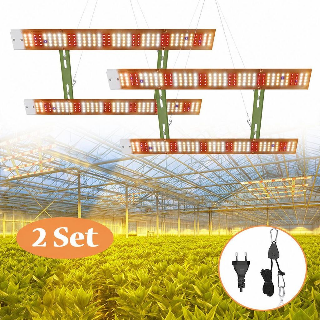 2 lampes LED de 312 LEDs, 40W, à spectre complet, pour la Image du produit 