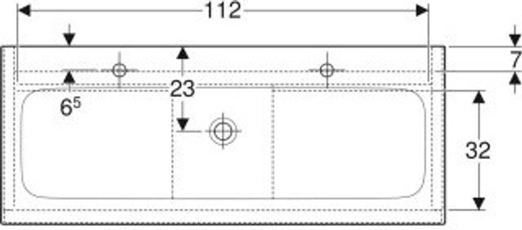 Geberit iCon Set MWT m. US, 2 Schubl. 120x63x48cm, Eiche/Griff lava