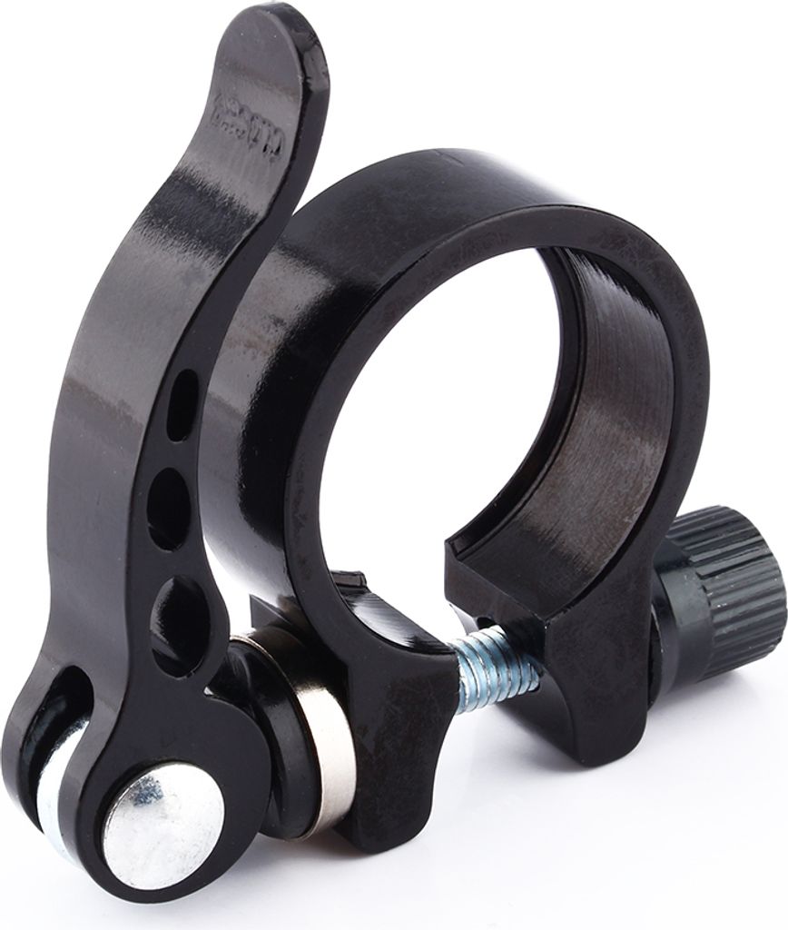Schnellspanner-Klemmring 31,8mm, Alu-Sattelstützenklemme für Mountainbikes & Citybikes, schwarz