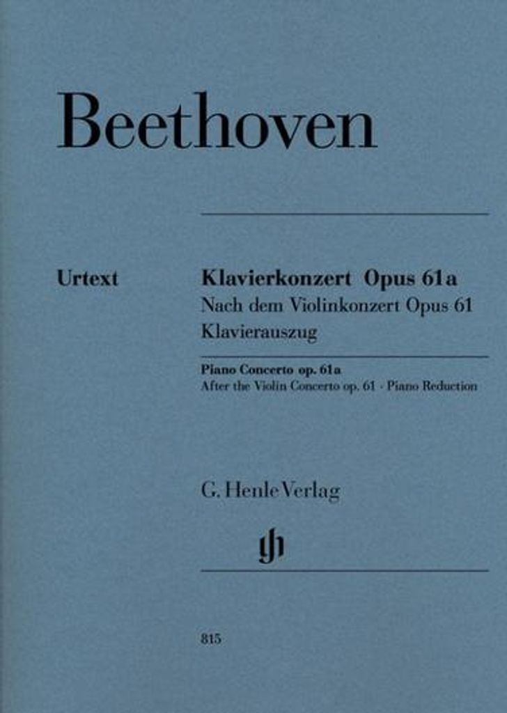 Klavierkonzert D-dur op.61a nach dem Violinkonzert op. 61