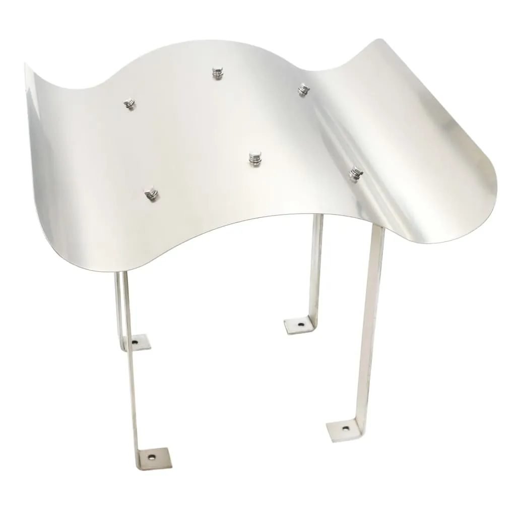 Chapeau de cheminée inox vidaXL 80x60 cm pour conduit de toit extérieur