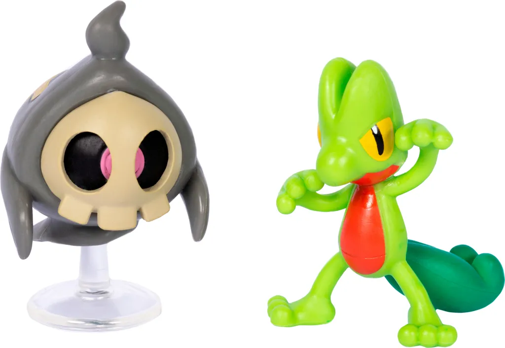 Figurines de Combat Pokémon - Lot de 2 Personnages Geckarbor Zwirrlicht 5cm