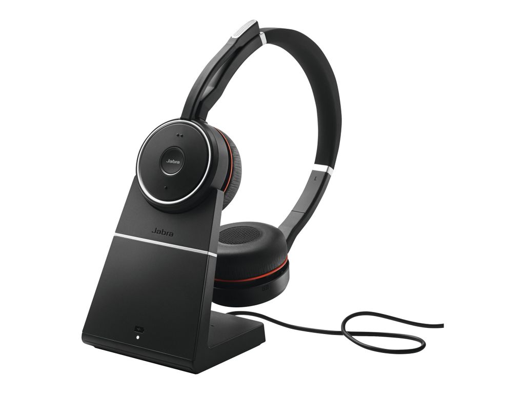 Jabra Evolve 75 MS Stereo - Headset - On-Ear - Bluetooth - kabellos - aktive Rauschunterdrückung
