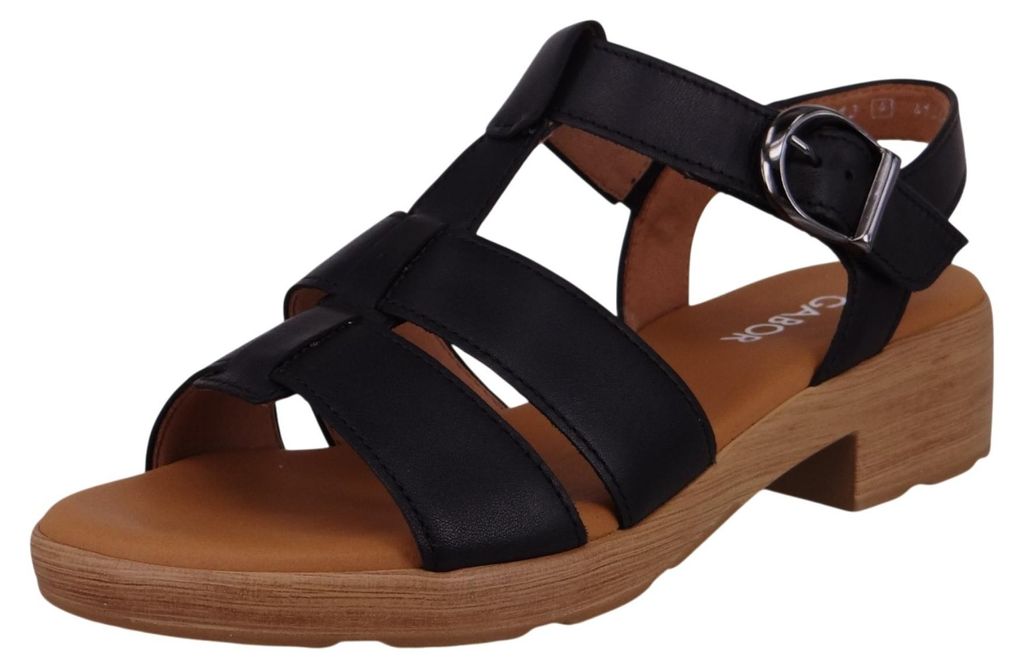 Gabor Damen Sandalen H-Weite 82.813 Schwarz