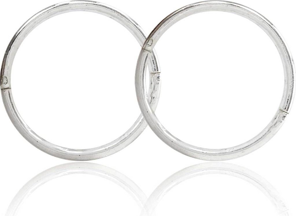 Creolen Ohrringe 925 Sterling Silber 12-18mm Studex Sensitive Größe - 12 mm
