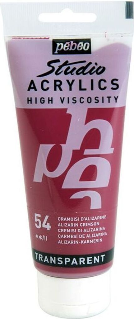 Transparente Acrylfarbe - Tiefrot - 100 ml