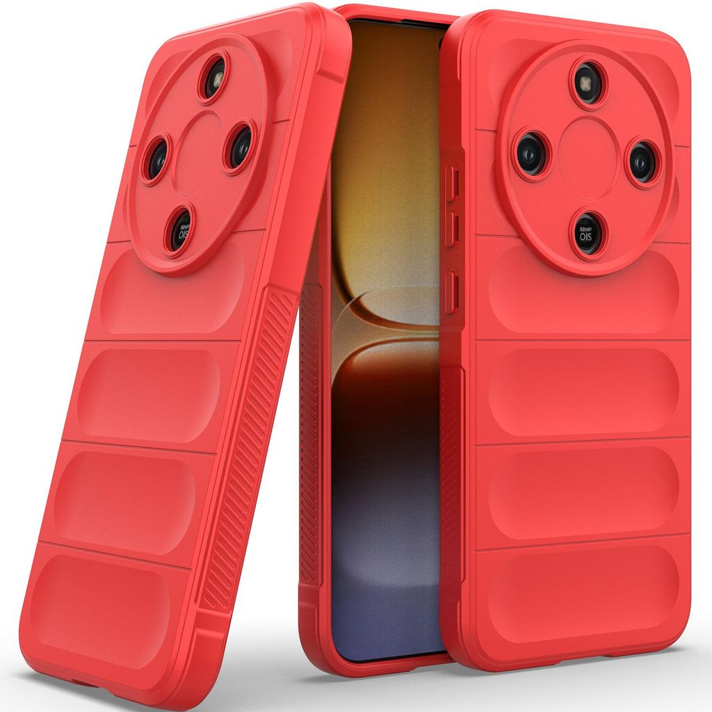 Handyhülle für Honor X9D/Magic8 Lite Weich TPU Silikon Stossfest Anti-rutsch Hülle Rot
