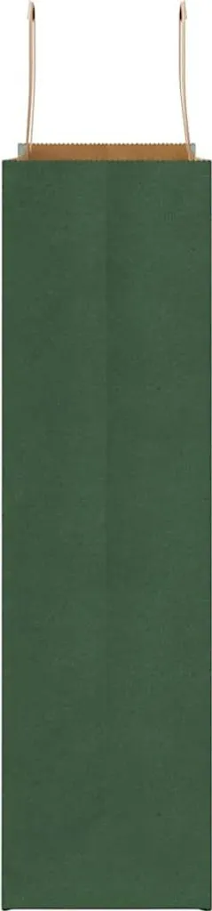 Buste Carta Kraft Verde 32x12x42 cm con Manici Ritorti - 250 pezzi - 5