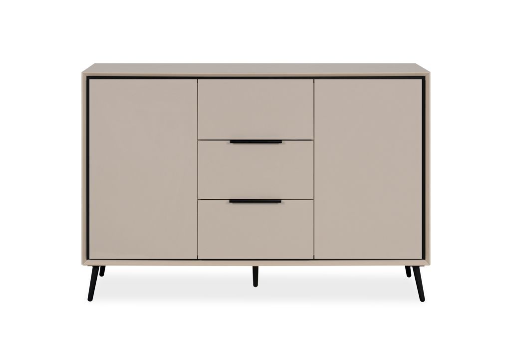 Calicosy - Credenza a 2 ante e 3 cassetti L135 cm - ARONA Immagine del prodotto 